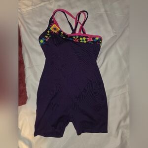 Target Purple Kids Bodysuit with Colorful Trim